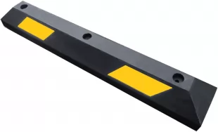 Separator, ogranicznik odbojnik parkingowy 90x15x10,5 cm - PCV, żółta taśma odblaskowa