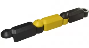 Separator ruchu łańcuchowy 16cm - czerwony
