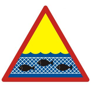Sieci rybackie - znak, kąpieliska - OH009