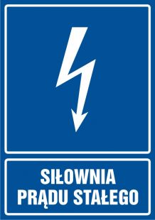 Siłownia prądu stałego - znak elektryczny