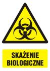 Skażenie biologiczne - znak bhp ostrzegający, informujący - GF025