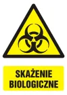 Skażenie biologiczne - znak bhp ostrzegający, informujący - GF025