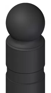 Słupek drogowy, parkingowy, uchylny, gumowy GH Retro miejski