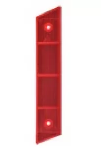 Słupek drogowy prowadzący kilometrowy U-1a U-1b - odblask 215x40