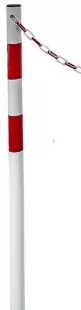 Słupek metalowy, do wkopania, wbetonowania, 150(110)cm, U-12b, łańcuchowy, 2 uszka