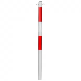 Słupek metalowy, do wkopania, wbetonowania, 150(110)cm, U-12b, łańcuchowy, 2 uszka