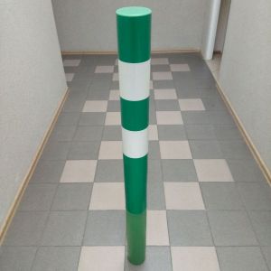 Słupek PCV, do wkopania, wbetonowania, 150(110)cm, U-2 krawędziowy, drogowy, zielony - Optyczne prowadzenie ruchu – słupki krawędziowe