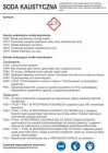 Soda kaustyczna - etykieta chemiczna, oznakowanie opakowania - LC035