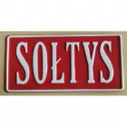 Sołtys - tabliczka tłoczona aluminiowa