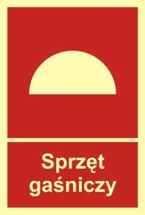 Sprzęt gaśniczy - znak przeciwpożarowy ppoż - BC005