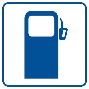 Stacja benzynowa - znak informacyjny - RA061