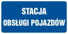 Stacja obsługi pojazdów - znak informacyjny - PB076