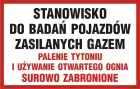 Stanowisko do badań pojazdów zasilanych gazem - znak PCV