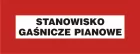 Stanowisko gaśnicze pianowe - znak przeciwpożarowy ppoż - BC126