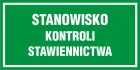 Stanowisko kontroli stawiennictwa - znak, tablica wojskowa - NF014