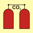 Stanowisko uruchamiania gaśniczej instalacji CO2 - znak morski - FA008