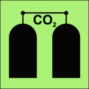 Stanowisko uruchamiania gaśniczej instalacji CO2 - znak morski - FA008