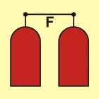 Stanowisko uruchamiania gaśniczej instalacji pianowej - znak morski - FA017