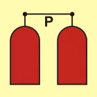 Stanowisko uruchamiania gaśniczej instalacji proszkowej - znak morski - FA050