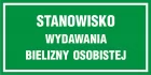 Stanowisko wydawania bielizny osobistej - znak, tablica wojskowa - NF016