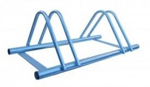 Stojak na rowery zewnętrzny miejski ocynkowany dwumiejscowy 80 cm