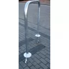 Stojak na rowery zewnętrzny miejski typu bramka  - przygotowany do wbetowania