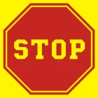 Stop (tablica do oznaczenia autobusu szkolnego) - znak PCV