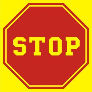 Stop (tablica do oznaczenia autobusu szkolnego) - znak PCV