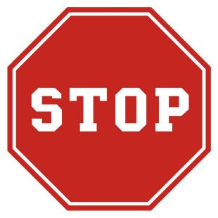 Stop - znak PCV