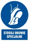 Stosuj obuwie specjalne - znak bhp nakazujący, informujący - GL017