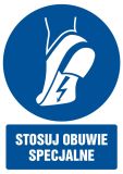 Stosuj obuwie specjalne - znak bhp nakazujący, informujący - GL017 - Nakaz stosowania ochrony stóp – oznakowanie i przepisy BHP Stosuj obuwie specjalne - znak bhp nakazujący, informujący - GL017 - Nakaz stosowania ochrony stóp – oznakowanie i przepisy BHP