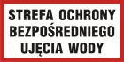 Strefa ochrony bezpośredniego ujęcia wody - znak informacyjny - PB098