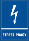 Strefa pracy - znak elektryczny