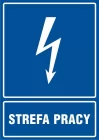 Strefa pracy - znak elektryczny