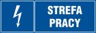 Strefa pracy - znak elektryczny