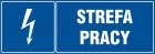 Strefa pracy - znak elektryczny