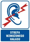 Strefa wzmożonego hałasu - znak informacyjny - RB021