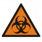 Substancja stwarzająca zagrożenie biologiczne - znak bezpieczeństwa, ostrzegający, informujący - LE001