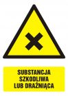 Substancja szkodliwa lub drażniąca - znak bhp ostrzegający, informujący - GF028
