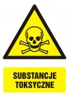 Substancje toksyczne - znak bhp ostrzegający, informujący - GF005
