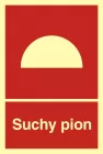 Suchy pion - znak przeciwpożarowy ppoż - BB006