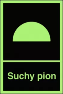 Suchy pion - znak przeciwpożarowy ppoż - BB006