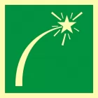 Sygnał niebezpieczeństwa sprzętu ratowniczego - znak morski - FB052