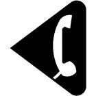 Symbol słuchawki telefonicznej U-1d