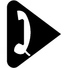 Symbol słuchawki telefonicznej U-1e