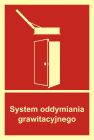 System oddymiania grawitacyjnego - znak przeciwpożarowy ppoż - BB016