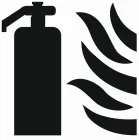 Szablon malarski drogowy - Gaśnica