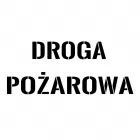Szablon znaku drogowego - Droga pożarowa