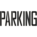 Szablon znaku drogowego - Parking - Symbole i napisy na jezdni – znaki poziome uzupełniające Szablon znaku drogowego - Parking - Symbole i napisy na jezdni – znaki poziome uzupełniające