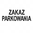 Szablon znaku drogowego - Zakaz parkowania
